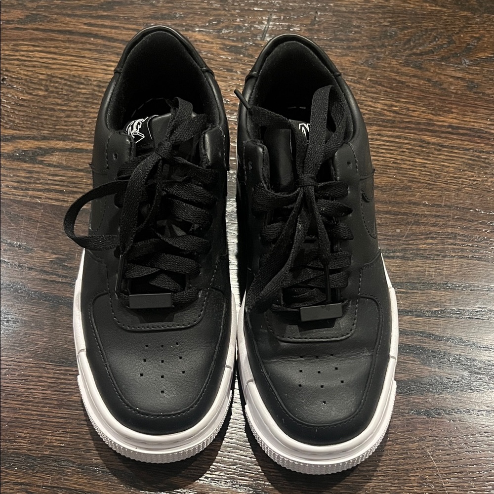Sleek Black and White Women's Sneakers